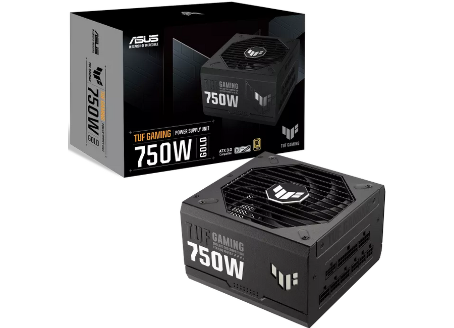 კვების ბლოკი ASUS TUF Gaming 750W Gold | ATX 3.1 | 80Plus Gold (90YE00S3-B0NA00) | ATX12V,  MB 24/20-pin x 1CPU 4+4-pin x 2PCI-E 16-pin x 1 (both PSU & component side)PCI-E 8-pin x 3SATA x 5PERIPHERAL x 4