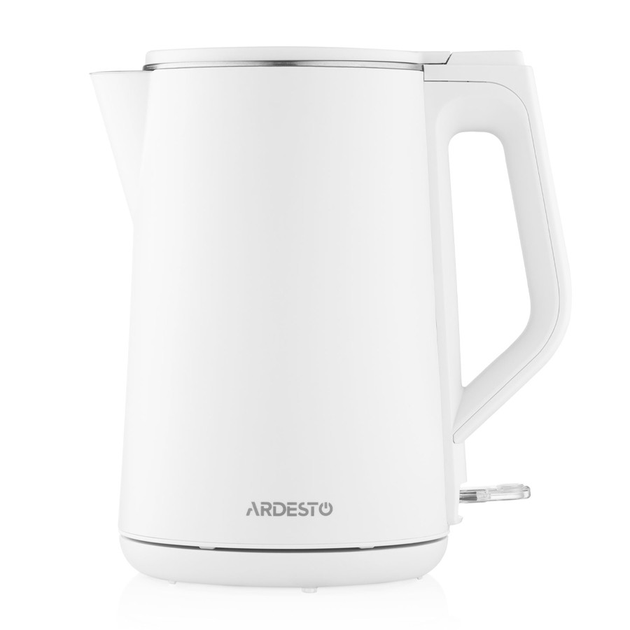 ელექტრო ჩაიდანი Ardesto Electric kettle    EKL-X50, 1,7L, double-walled, gloss, STRIX, white