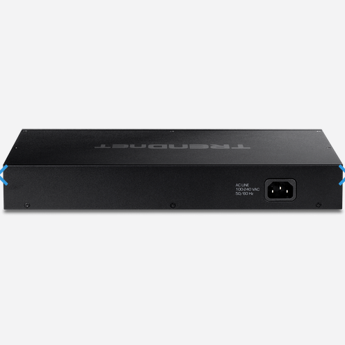 PoE+ სვიჩი TRENDnet  TPE-TG182 Unmanaged 18-Port Gigabit PoE+ Switch/16 x Gigabit PoE+ ports/2 x Gigabit SFP slots/PoE budget: 240W-TPE-TG182