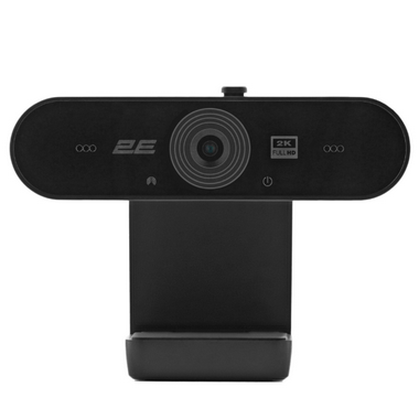 ვებ-კამერა 2E WQHD Webcam, black (2E-WC2K) 2560x1440 3MP 30fps USB 1.5მ
