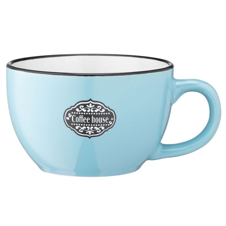 ჭიქა Ardesto Mug  Floerino, 480 ml , light blue, ceramics