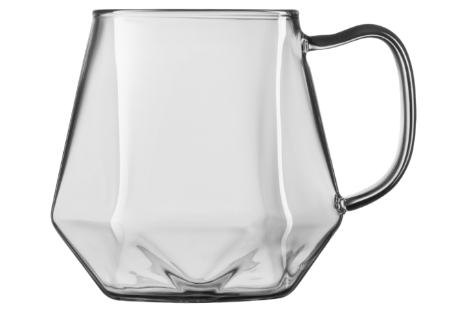 ჭიქა (2 ცალი)  Ardesto Set of cups Graphite,  borosilicate glass, 300 ml, 2 pcs