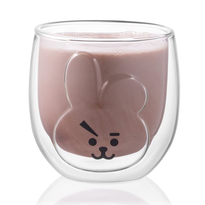 ჭიქა Ardesto Double wall borosilicate glass mug set Animals, 300 ml, 2 pcs