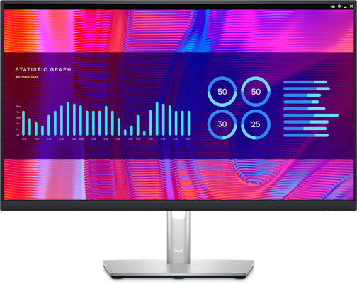 მონიტორი DELL Monitor 23.8" P2423DE HDMI, DP, USB-C, RJ-45, IPS, 2560x1440, sRGB 99%, Pivot