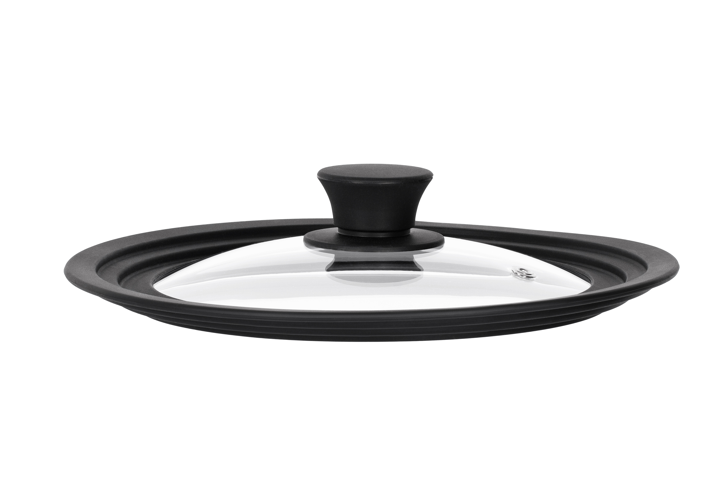 თავსახური Ardesto Universal lid Black Mars Smart 20/22/24 cm, glass, silicone Universal lid ARDESTO Black Mars Smart AR2024UL (20/22/24 cm)