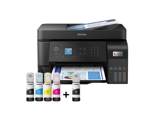 ჭავლური პრინტერი EPSON EcoTank L5590 (C11CK57404) | A4 multifunction printer with ADF Print, copy, scan | 4.800 x 1.200 DPI | 103 ink
