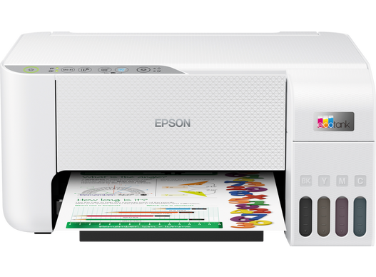 ჭავლური პრინტერი Epson EcoTank L3256 BFP A4 Wi-Fi USB Inkjet Printer White - C11CJ67414