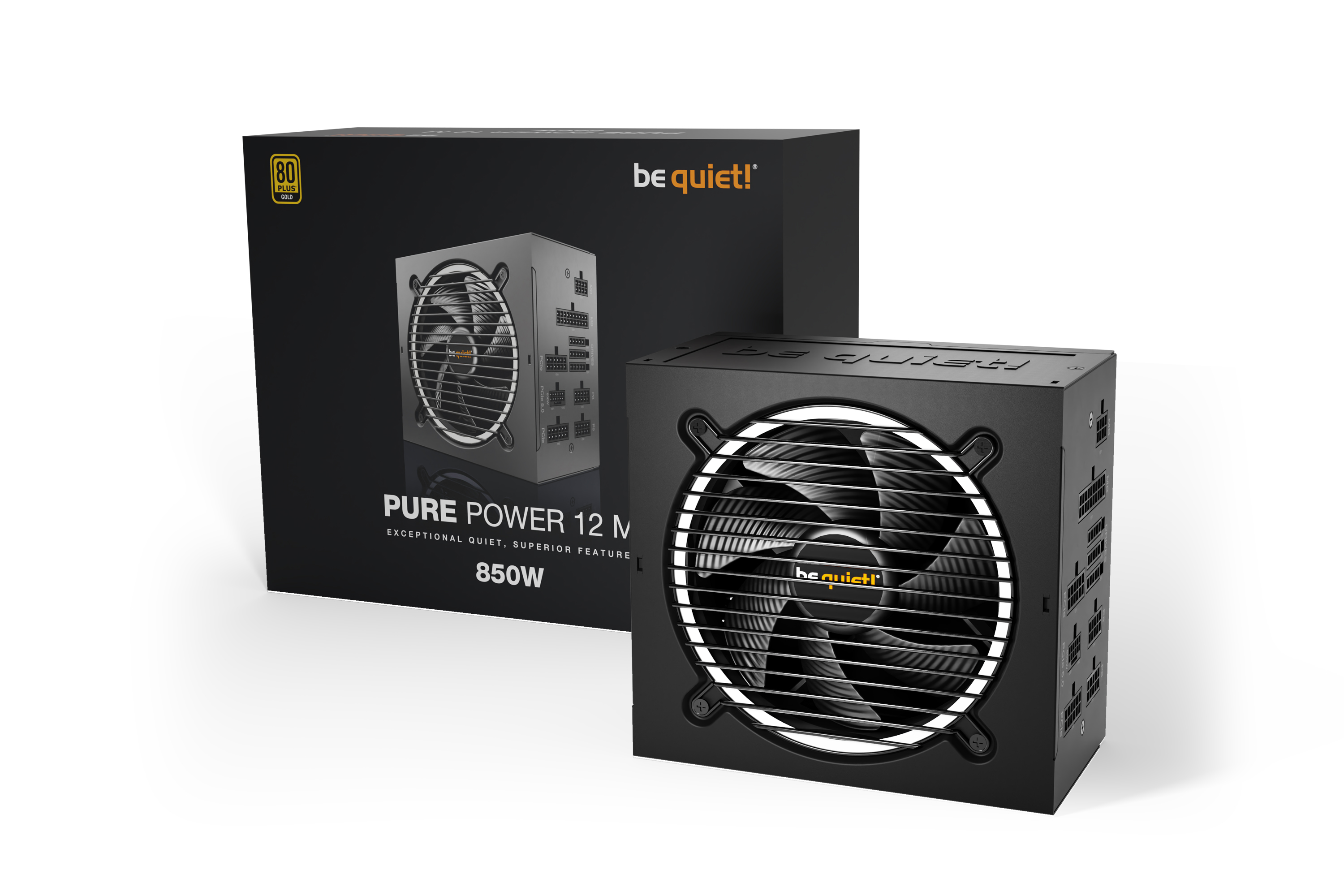 კვების ბლოკი be quiet! Pure Power 12 M 850W (BN344)  (120mm, APFC, 80 Plus Gold)