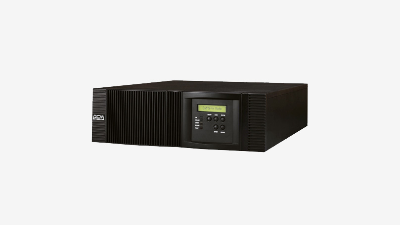უწყვეტი კვების წყარო Powercom VRT-10K RM ONLINE UPS module 3U without battery | 10000 VA 9000  W |