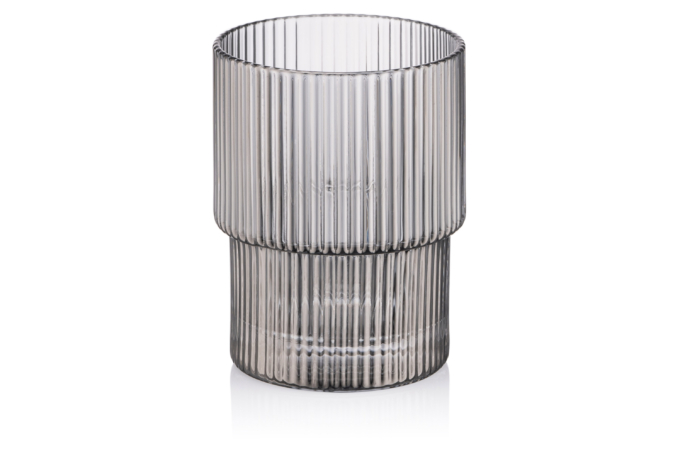 ჭიქა Ardesto low glasses set, Graphite 200 ml, 2 pcs, glass