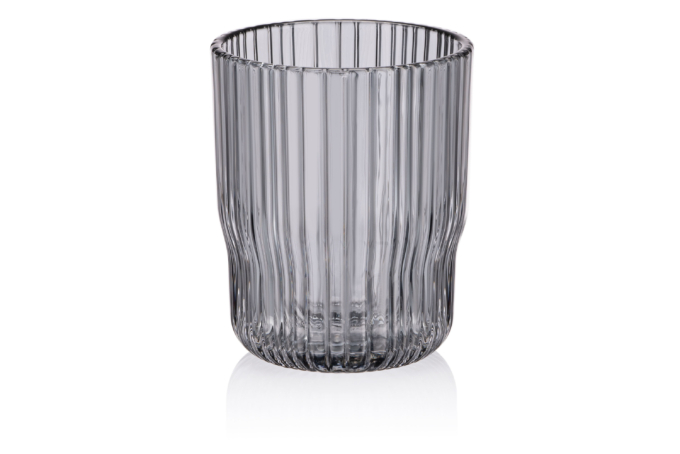 ჭიქა Ardesto low glasses set, Graphite 300 ml, 2 pcs, glass