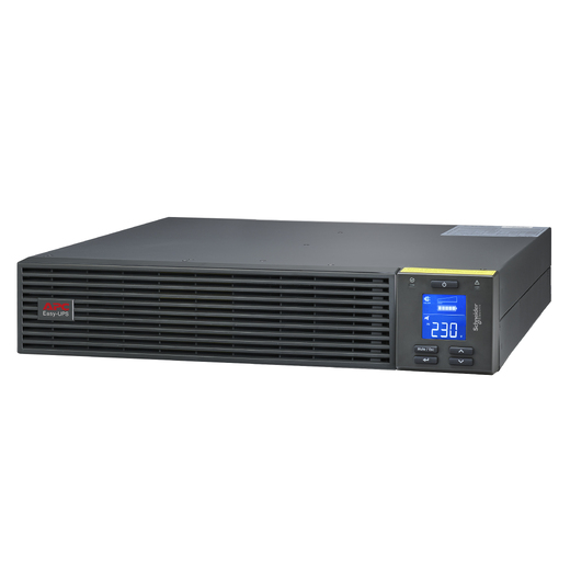 უწყვეტი კვების ბლოკი APC Easy UPS On-Line, 1000VA/800W, Rackmount 2U, 230V, 3x IEC C13 outlets, Intelligent Card Slot, LCD, W/ rail kit