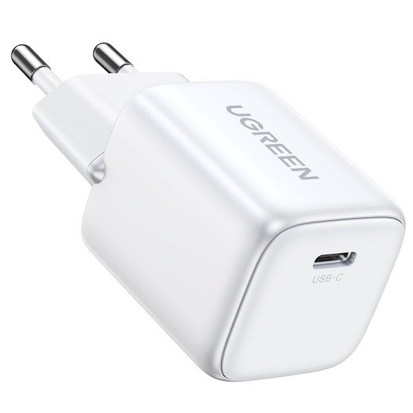 დამტენი UGREEN Charger Type-c CD318 (15324) Nexode Mini, 20W, Single port, USB-C, White