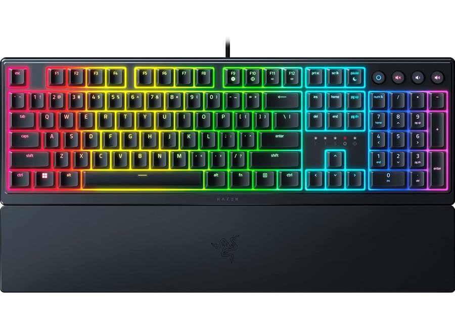 კლავიატურა Razer Keyboard Ornata V3 RGB 104key Mecha-Membrane Switch USB EN | black