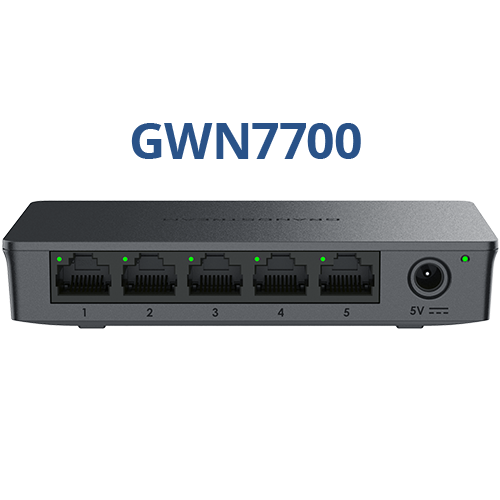 სვიჩი Grandstream GWN7700 Unmanaged Network Switches 5-ports Gigabit Ethernet Desktop wall-mount