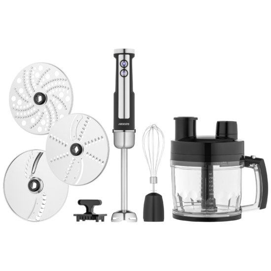 ბლენდერი Ardesto blender submersible, 1000W, 7in1, bowl-2000ml, black-silver