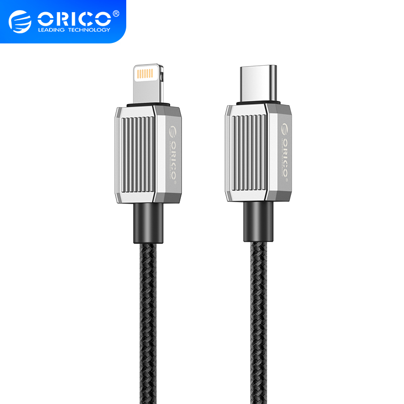 Lightning კაბელი ORICO-GQZ29-10-BK-BP 1m | USB to Lightning | 2.4A