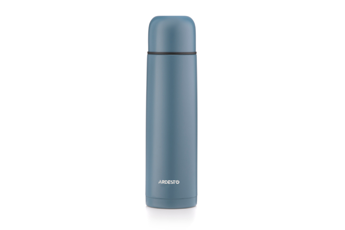 თერმოსი Ardesto Vacuum flask Bright City, 1000ml, stainless steel, dark blue(AR2610NV)