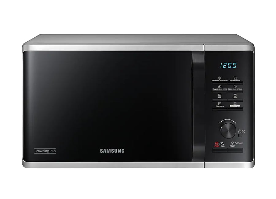 მიკროტალღური ღუმელი (Promo) Samsung MG23K3515AS/BW, Microwave, BioCeramic, Grill, 23lt,1250watt, Silver