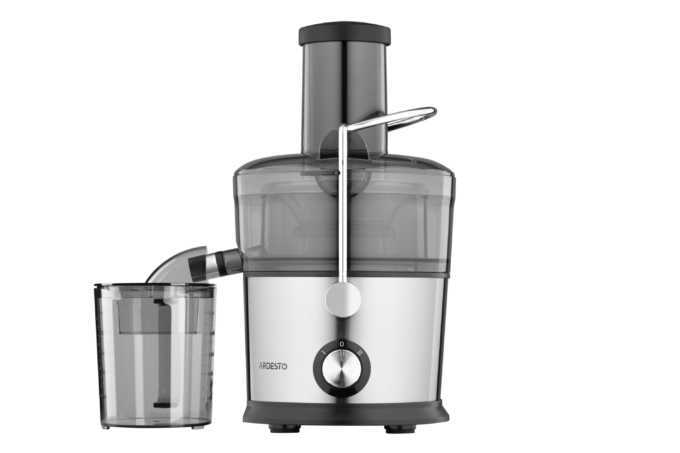 წვენსაწური Ardesto centrifugal juicer, 1100W, bowl-1L, plastic/iron, silver-black