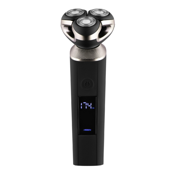 წვერის საპარსი Ardesto electric shaver rotary, 8V,  razor head-3, Li-Ion, dry+wet, black