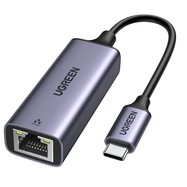 USB ქსელის ადაპტერი UGREEN CM199 (50737) USB Type C to 10/100/1000M Ethernet Adapter (Space Gray)