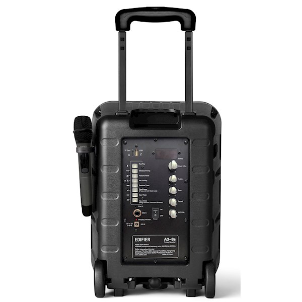 კარაოკე დიანმიკი Edifier A3-8s, Bluetooth , USB, Party Trolley Speaker, Black
