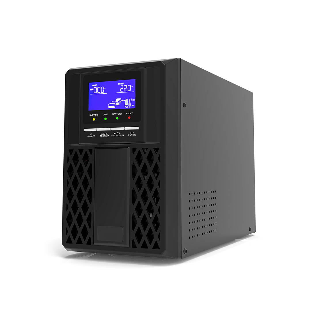 უწყვეტი კვების ბლოკი FNP PX1KL-24VDC  Online UPS 1KVA 900W, HV,LCD, 24VDC long backup, Germany socket,EU plug, metal black case