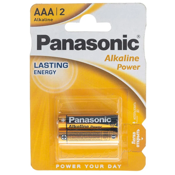ელემენტი PANASONIC ALKALINE POWER (LR6APB/2BP) - 2 ცალი