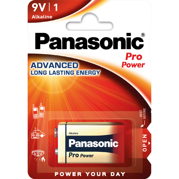 კრონა-ელემენტი Panasonic Pro Power 6LR61 BLI 1 Alkaline (6LR61XEG/1BP)