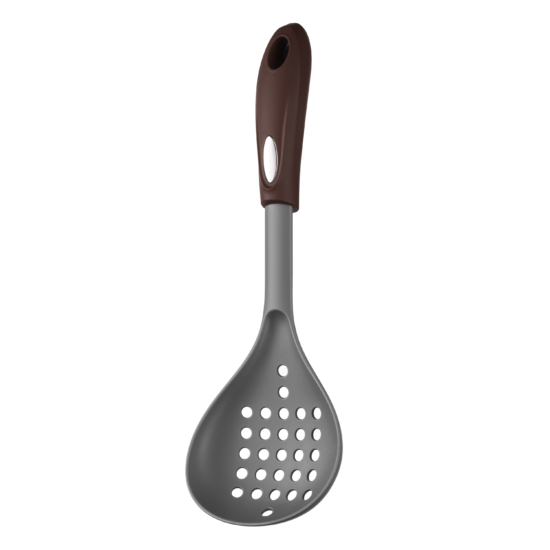 სამზარეულოს ჩამჩა Ardesto Skimmer Gemini, 32cm, nylon, gray-brown