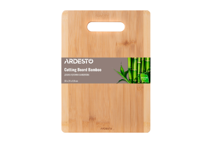 საჭრელი დაფა Ardesto Cutting board Midori, 33х24х0.9cm, bamboo