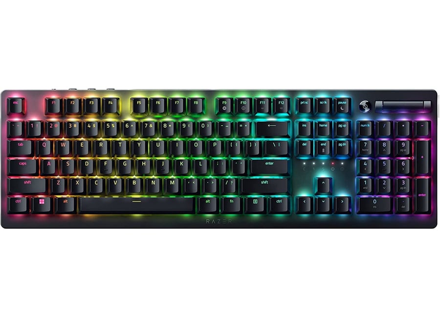 კლავიატურა Razer Keyboard DeathStalker V2 Pro RGB 106key Red Switch USB/WL/BT EN, black RZ03-04360100-R3M1