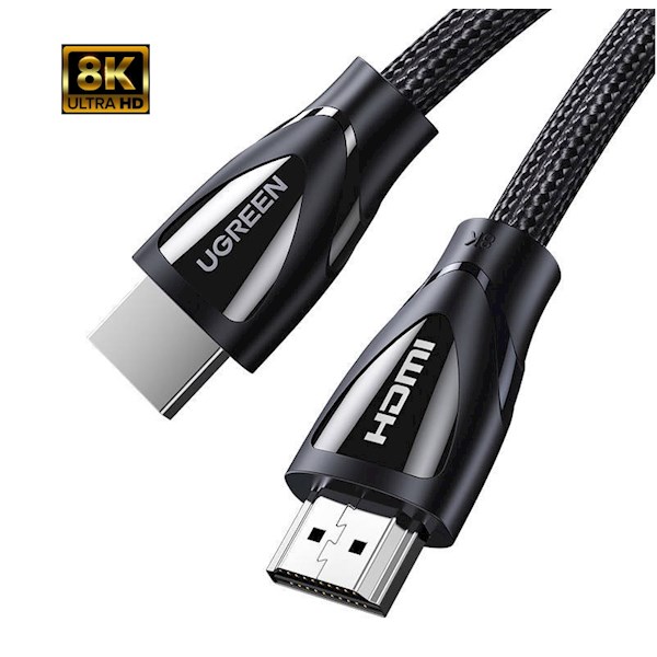 HDMI კაბელი UGREEN HD140 (80405), 8K (2.1) HDMI 2.1 To HDMI 2.1 Cable, 5m, Black