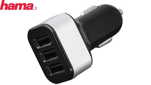 მანქანის USB დამტენი 3-ანი 4.4A 121986 