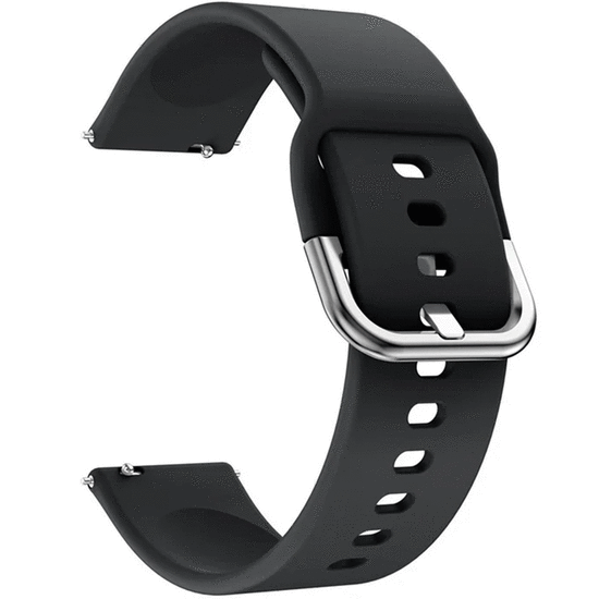 სმარტ საათის სამაჯური Smart Watch Band/ for Samsung Galaxy Watch Active / Galaxy Watch Active2 20MM Soft Silicone Smart Watch Strap Replacement Watch Band - Black