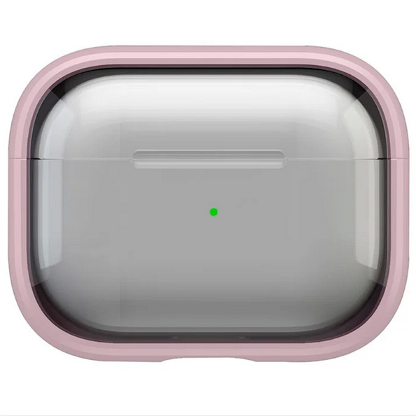 ყურსასმენის ქეისი Mobile Accessory Other/ For Apple AirPods Pro 2 Case PC+TPU Bluetooth Earbud Cover Phone Stand with Carabiner - Transparent Pink