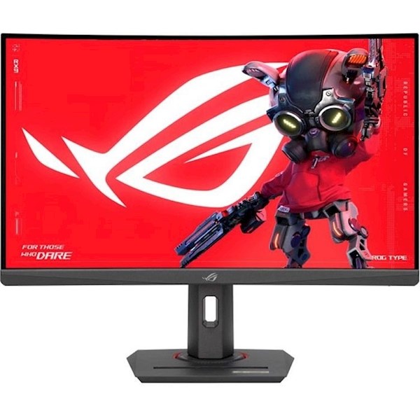 Gaming მონიტორი Asus Monitor 27" ROG Strix XG27WCS HDMI, DP, USB-C, Audio, VA, 2560x1440, 180Hz, 1ms, sRGB 125%, CURVED, AdaptiveSync, HAS, HDR400