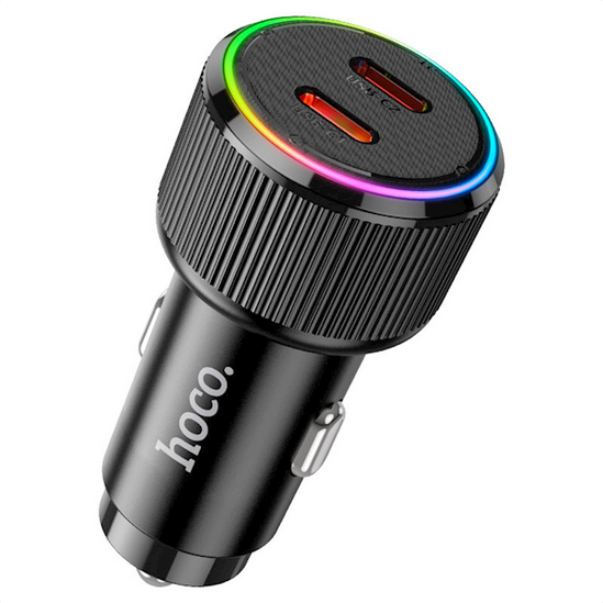 Car Charger/ Hoco NZ14B Guerrero PD50W Dual-Type-C car charger black