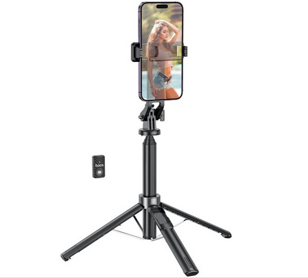 Selfie Stick/ Hoco K21 Stream aluminum alloy live broadcast holder black