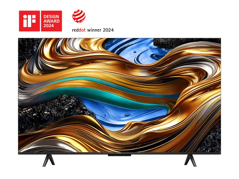 ტელევიზორი TCL TV 43"(109cm)/ 43P755/R75PG1S-EU/GE  (2024) Black |  DLED |4K UHD Google TV  T-SCREEN 120Hz Game Accelerator  HDR10+  2x10W  WiFi5 BT5.0 Hands Free Voice