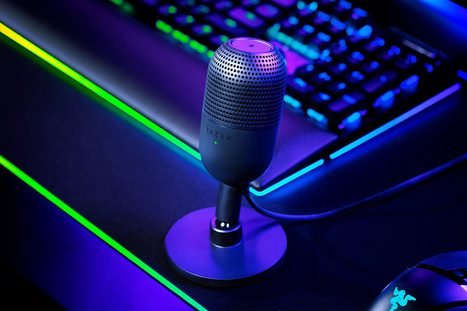 მიკროფონი Razer gaming microphone Seiren V3 Mini, Omni,  20 Hz - 20 kHz | SAMPLE RATE 96 kHz | USB-A, 1.2m, black (RZ19-05050100-R3M1) 