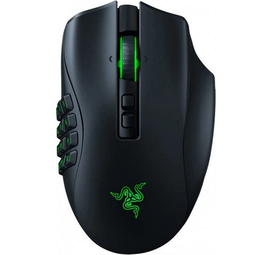 გეიმინგ მაუსი Razer GAMING Mouse Naga V2 Pro, USB-A/WL/BT, black RZ01-04400100-R3G1, Battery life  Up to 150 hours (on HyperSpeed Wireless), Up to 300 hours (on Bluetooth