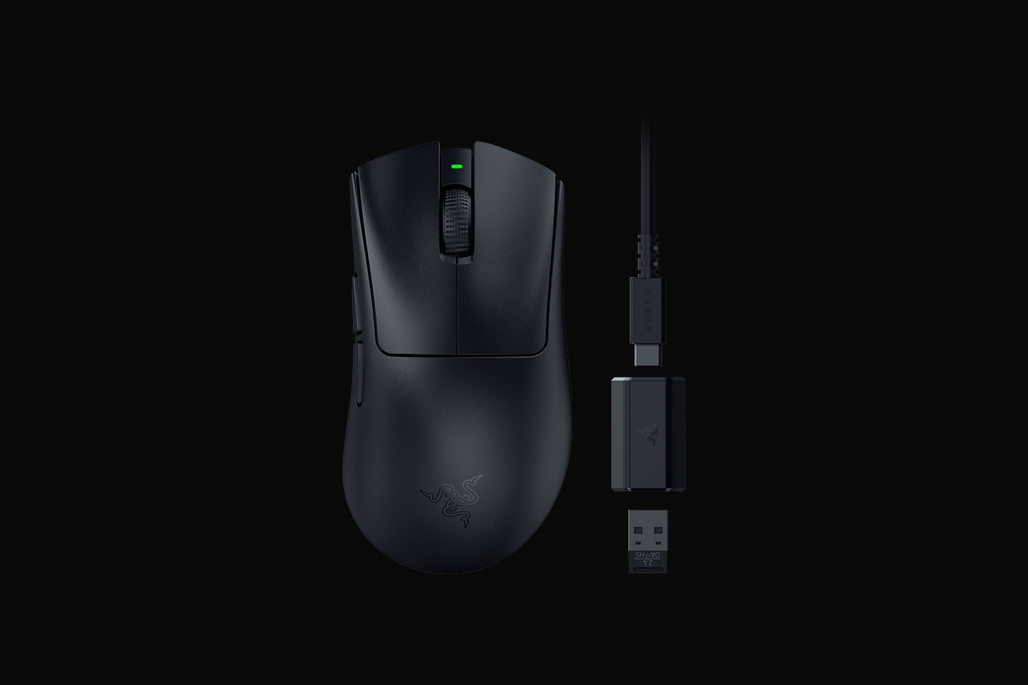 მაუსი Razer Mouse DeathAdder V3 HyperSpeed, WL, black (RZ01-05140100-R3G1)