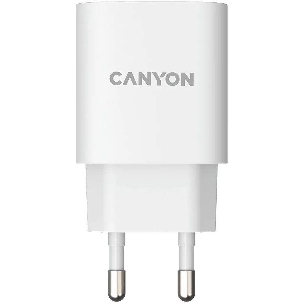 დამტენი  Canyon 18W USB-A QC3.0 White (CNE-CHA18W)