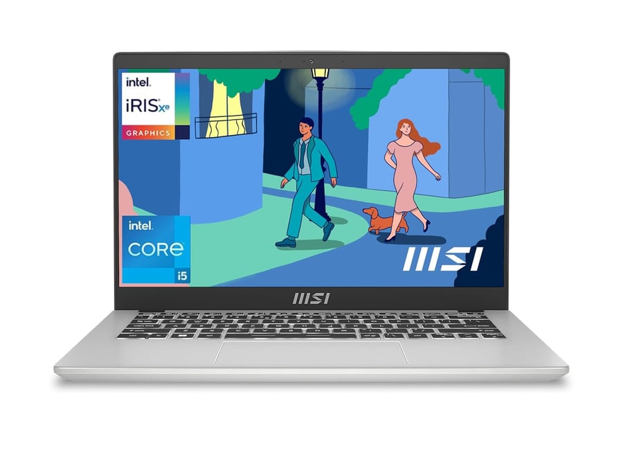 ნოუთბუქი MSI Modern 14 14" FHD i5-1235U 16GB 512GB SSD Iris Xe Graphics Urban Silver 9S7-14J111-1223