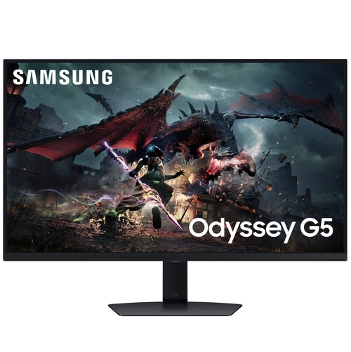 მონიტორი  Samsung Odyssey G5 LS32DG502EIXCI QHD 2560x1440@180H, IPS, LED, 1000:1, 350C/m2, 178°/178°, DisplayPort 1.2, HDMI 2.0, AMD FreeSync, VESA DisplayHDR 400 180 Hz and 1 ms (GtG)