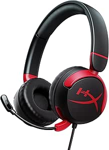 ყურსასმენი HyperX Cloud Mini Wired Gaming Headset Flip Mute Microphone Audio Safeguard Rotating Earcup Black 7G8F4AA