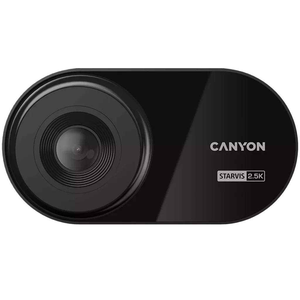 მანქანის ვიდეო რეგისტრატორი Canyon CND-DVR25 | Recording 2.5K WQHD at 30 fps | 3-inch IPS Capacitive Touch Screen | Sony Starvis 335 sensor with Night Vision mode | 140° Field of View | WiFi connection and application control | 3.5m USB-C cable