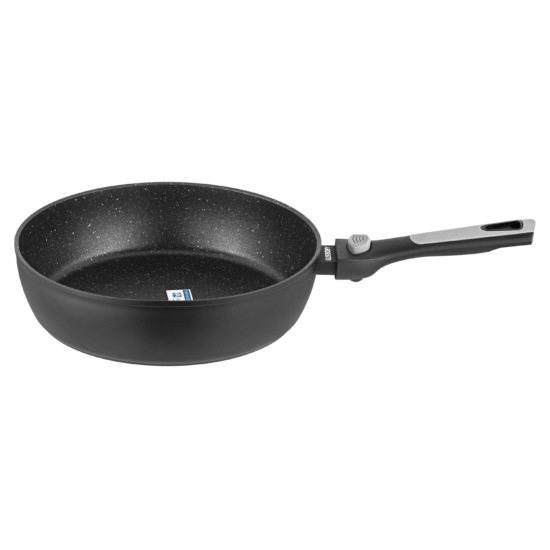 ტაფა Ardesto Deep Fry pan with removable handle Gemini Bari, 28cm, aluminium, black